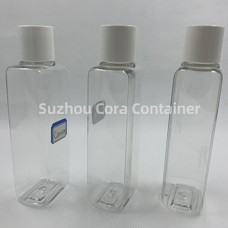 200ml Neck Size 24mm Pet Plastic Cosmetic Bottle with Screwing Cap