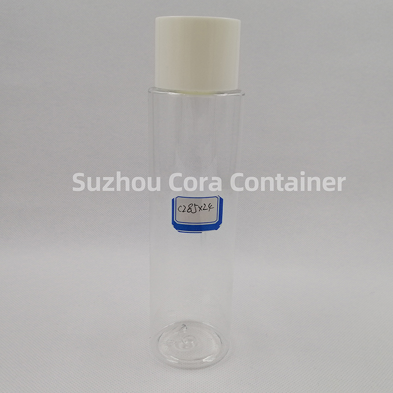 285ml Neck Size 24mm Pet Plast Cosmetisk Flaska med Screwing Cap