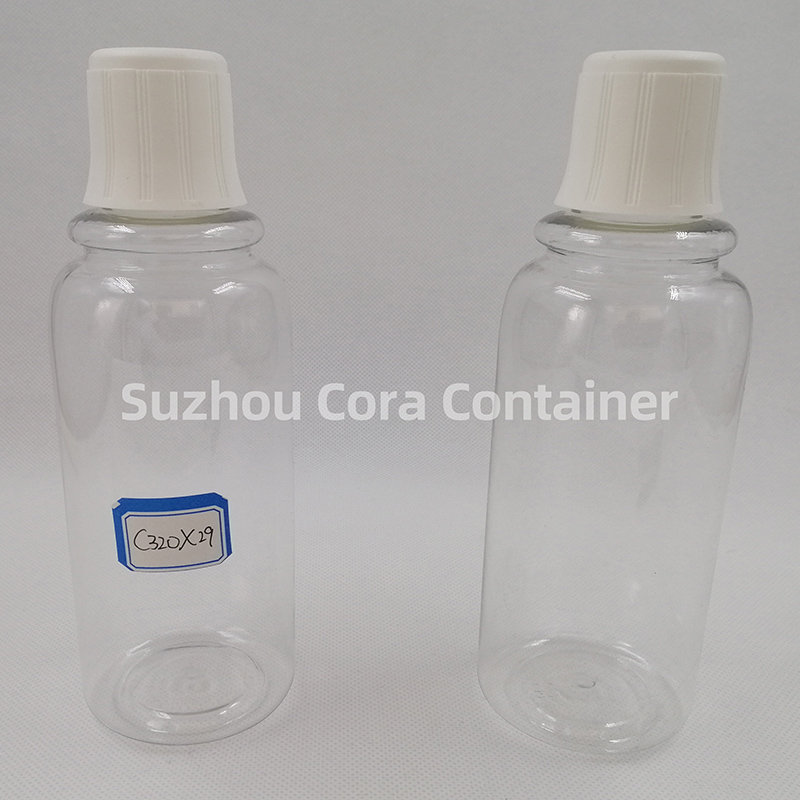 320ml Neck Size 29mm Pet Plastic Cosmetic Flaska med Screwing Cap